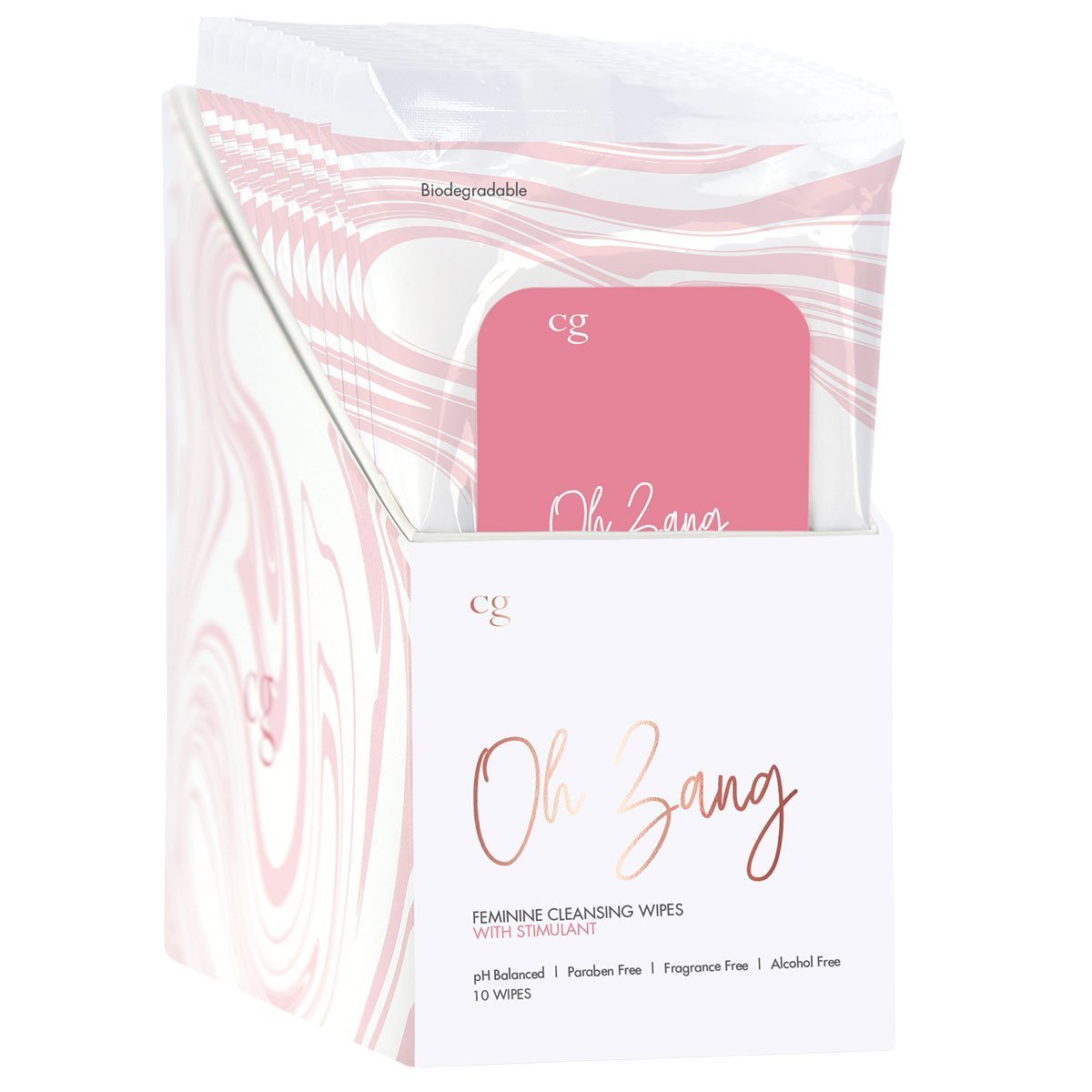 Crazy Girl Oh Zang 10pc Disp Stimulating Wipes - Image 3