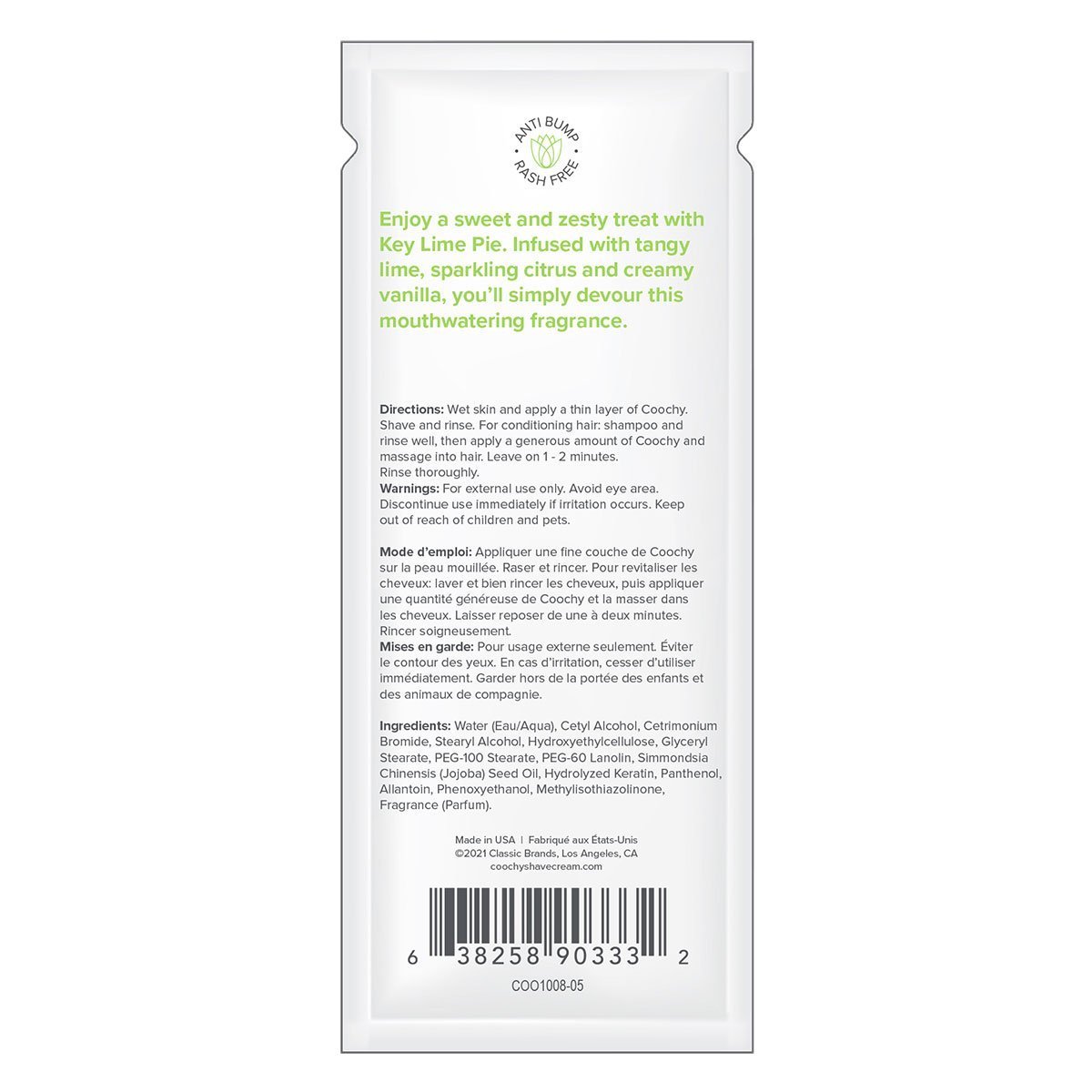 Coochy Shave Cream 15ml 24pc Display - Key Lime Pie - Image 3