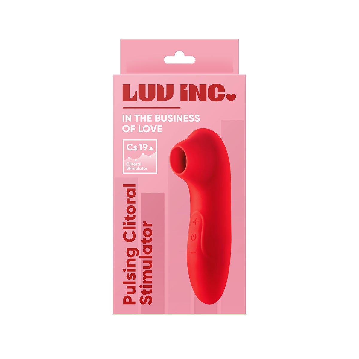 Luv Inc Pulsing Clitoral Stimulator - Red - Image 2