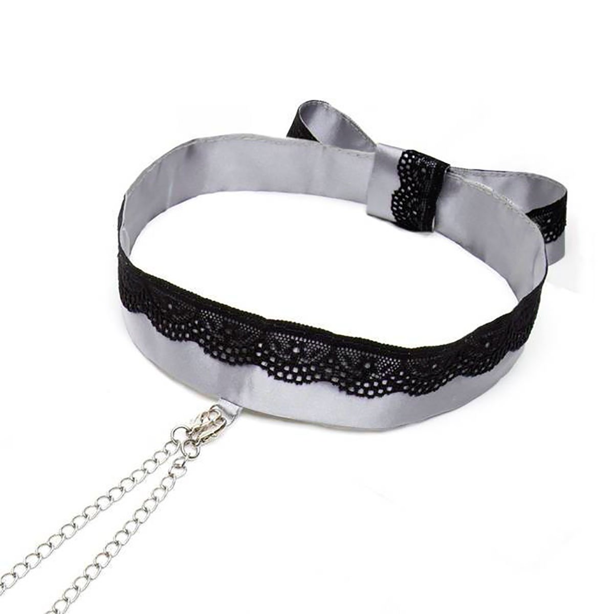 Fifty Shades - Play Nice Satin Collar & Nip Clamps - Image 3
