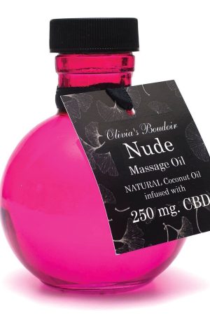 Olivia's Boudoir CBD Massage Oil 4oz - Nude
