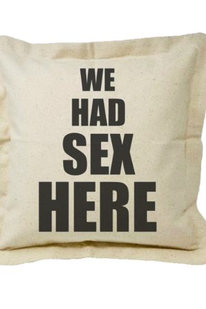Twisted Wares We Had Sex Here Pillow