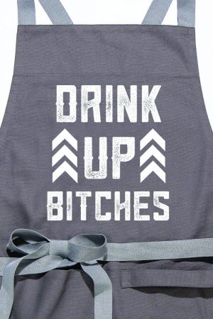 Twisted Wares Drink Up Bitches Apron