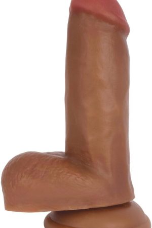 Jock Dark Bareskin Dildo with Balls - 6 Inch
