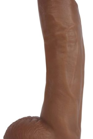 Jock Dark Bareskin Dildo with Balls - 9 Inch
