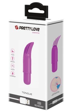 Pretty Love Gemma Tongue Vibrator - 12 Function Fuchsia