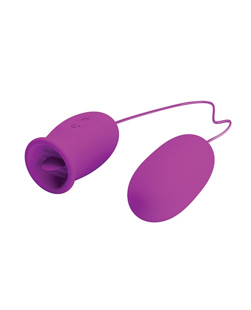 Pretty Love Daisy Silicone Licker Plus Egg - Fuchsia - Image 3