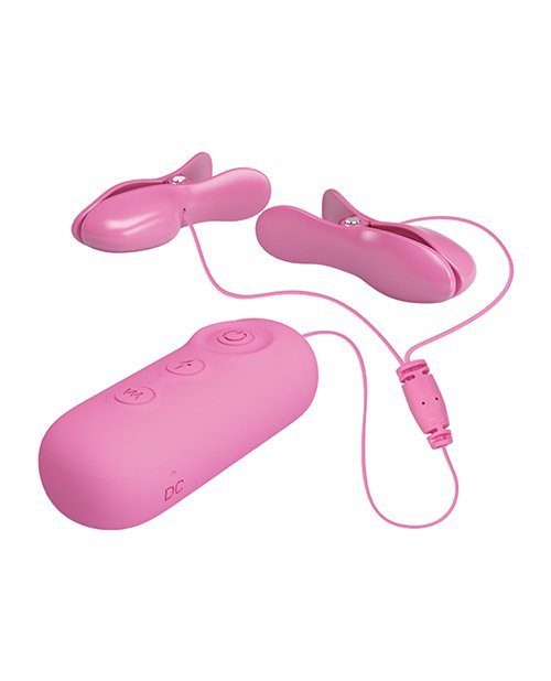 Pretty Love Romantic Wave Ii Estim & Vibrating Nipple Clip - Pink - Image 2