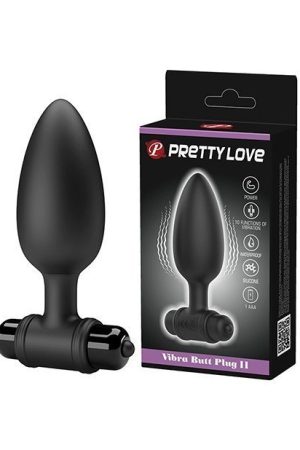 Pretty Love Vibra Butt Plug Ii - Black