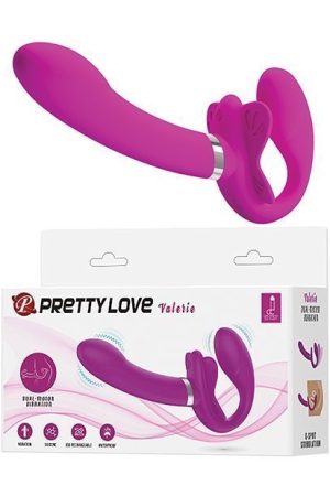 Pretty Love Valerie Strapless Strap On - Fuchsia