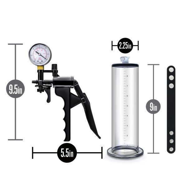 PERFORMANCE VX8 PREMIUM PENIS PUMP SYSTEM W/ SILICONE COCK STRAP CLEAR - Image 3
