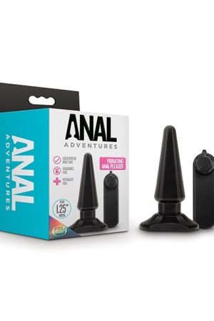 Blush Anal Adventures Basic Vibrating Anal Pleaser - Black