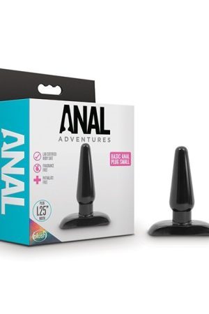 Blush Anal Adventures Basic Anal Plug - Small Black