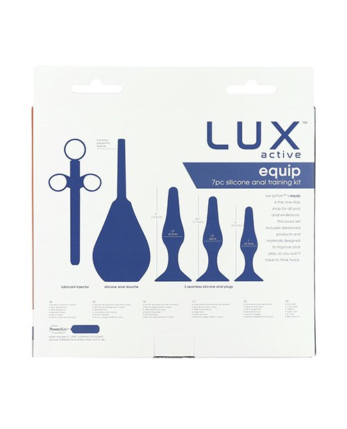 Lux Active Equip Silicone Anal Training Kit - Dark Blue - Image 2