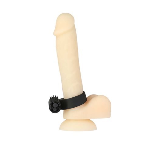 Power Bullet Cosmic Cock Ring W/ Bullet Black - Image 4