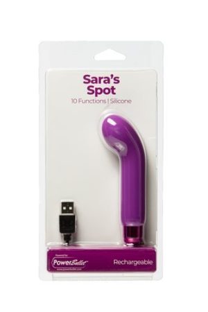 POWERBULLET SARAS SPOT 4IN 10 FUNCTION BULLET PURPLE