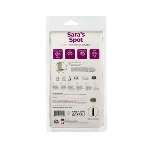 POWERBULLET SARAS SPOT 4IN 10 FUNCTION BULLET PURPLE - Image 8