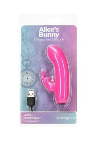 POWER BULLET ALICES BUNNY 4IN 10 FUNCTION BULLET PINK