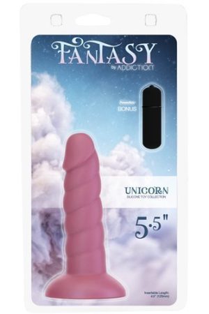 FANTASY ADDICTION 5.5IN UNICORN PINK W/ BULLET