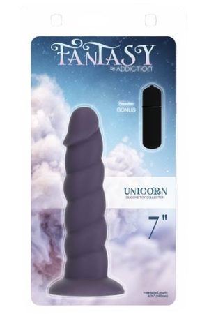 FANTASY ADDICTION 7IN UNICORN PURPLE W/ BULLET