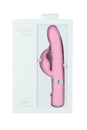 PILLOW TALK LIVELY DUAL MOTOR MASSAGER PINK