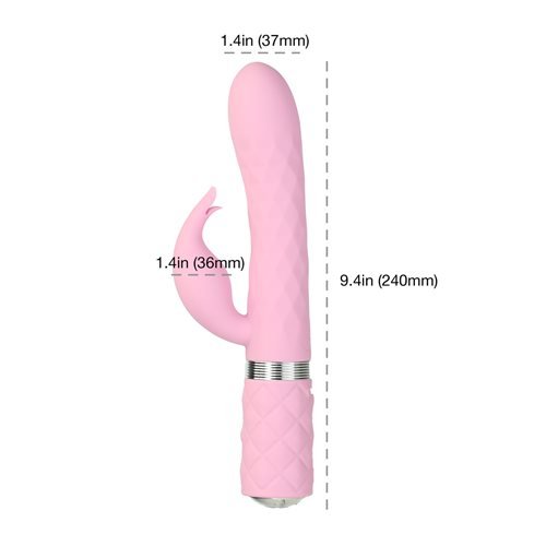 PILLOW TALK LIVELY DUAL MOTOR MASSAGER PINK - Image 5