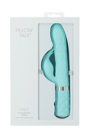 PILLOW TALK LIVELY DUAL MOTOR MASSAGER TEAL