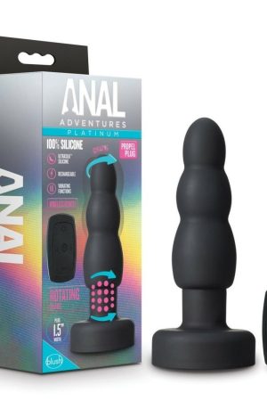 Anal Adventures Platinum Propel Plug Black