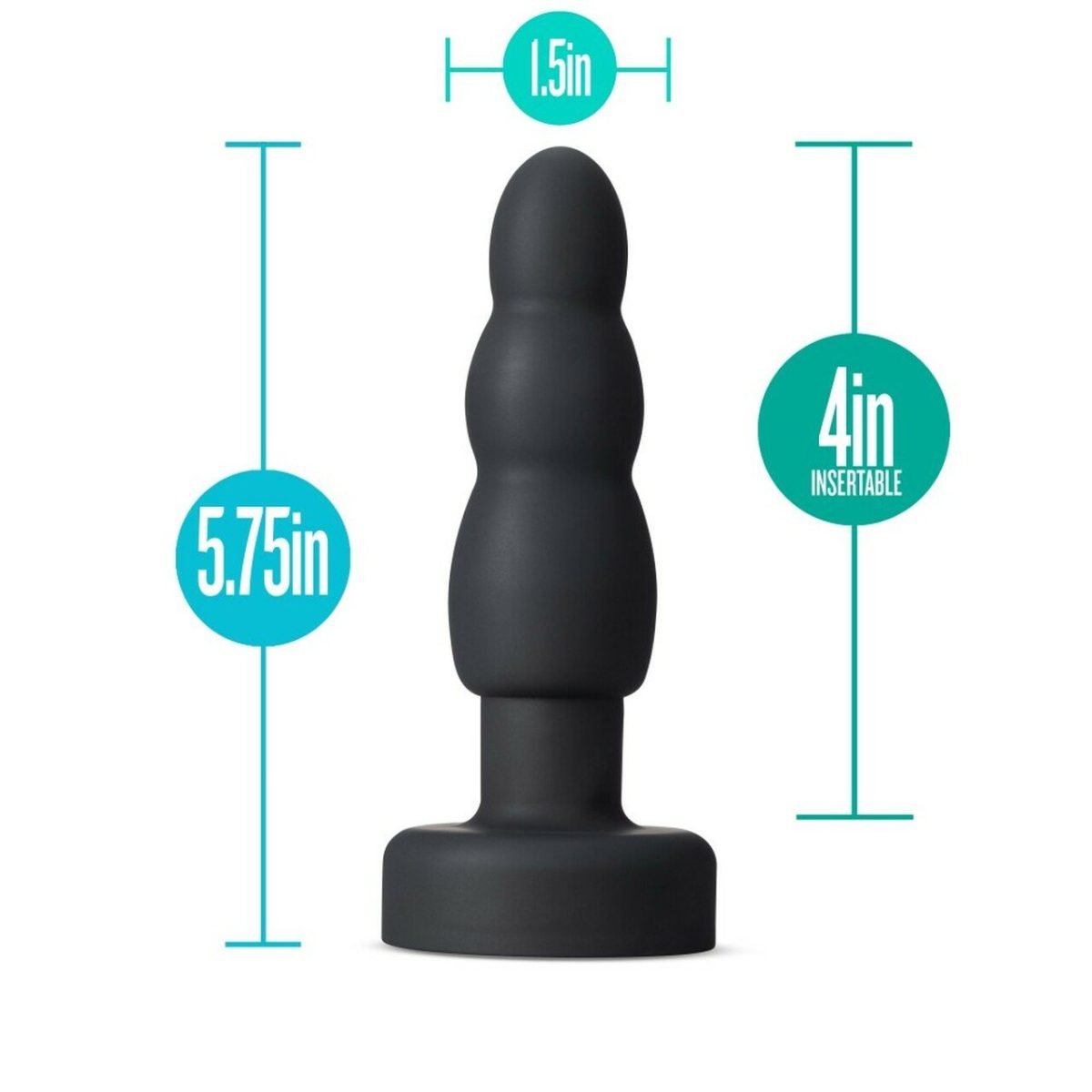 Anal Adventures Platinum Propel Plug Black - Image 7
