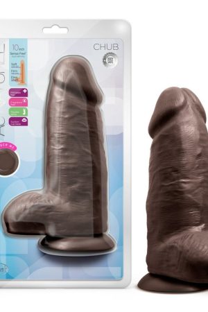 Au Naturel Chub 10In Dildo Chocolate
