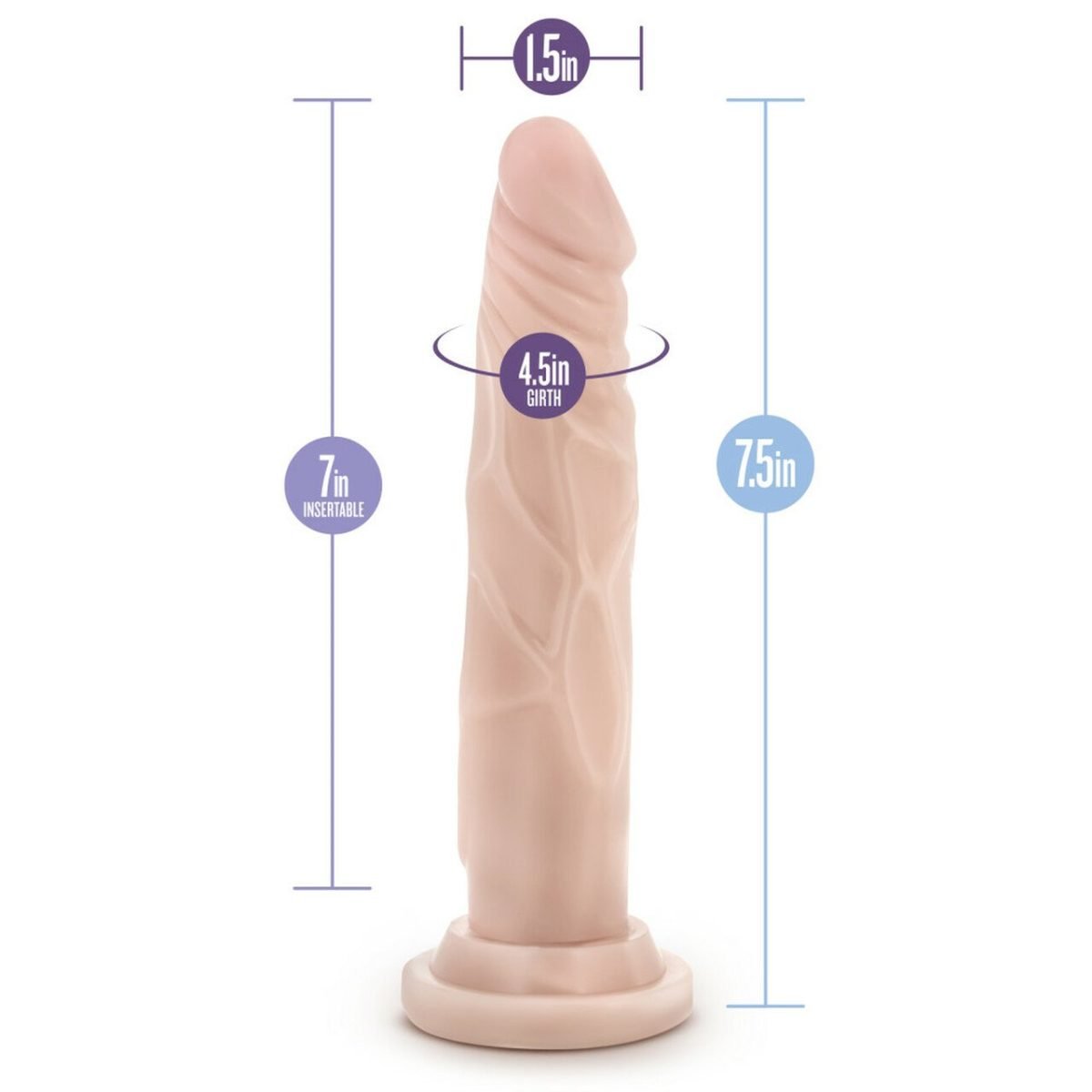 Dr. Skin Silicone Dr. Carter 7 In Vanilla - Image 6
