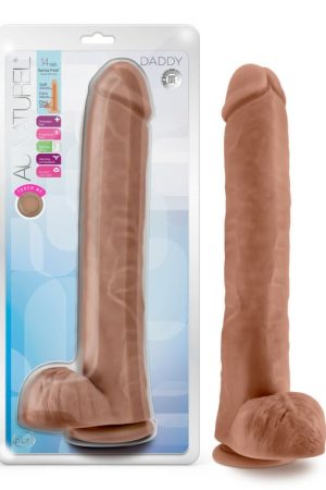 Au Naturel Daddy 14In Dildo Mocha
