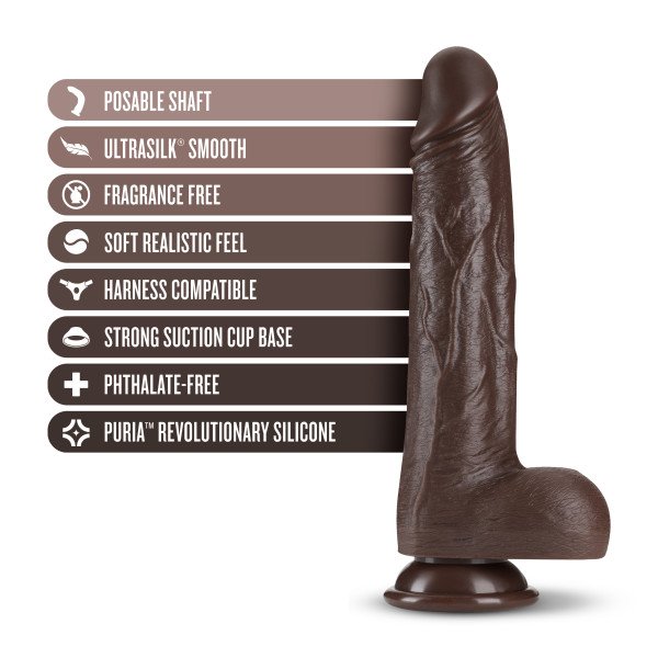 Dr. Skin Dr. Murphy 8In Dildo Thrusting Chocolate - Image 2