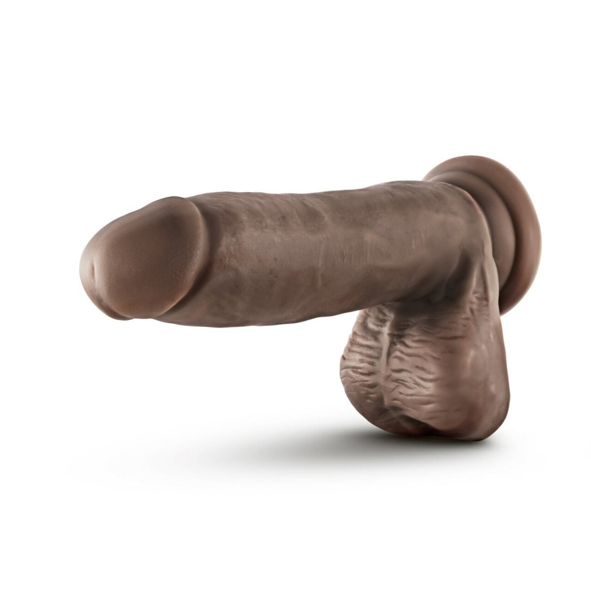 Dr. Skin Glide 7In Self Lubricating Dildo Chocolate - Image 4