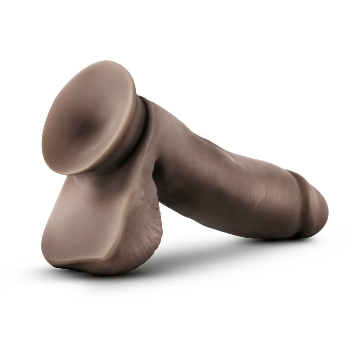 Dr. Skin Glide 7In Self Lubricating Dildo Chocolate - Image 5