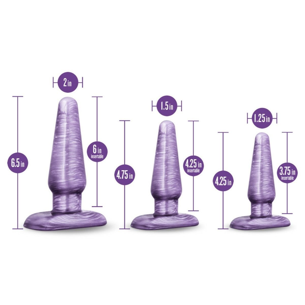 B Yours Anal Trainer Kit Purple Swirl - Image 7