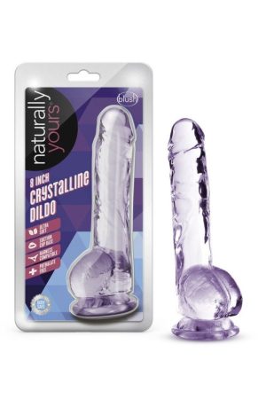 Naturally Yours 8In Amethyst Crystalline Dildo