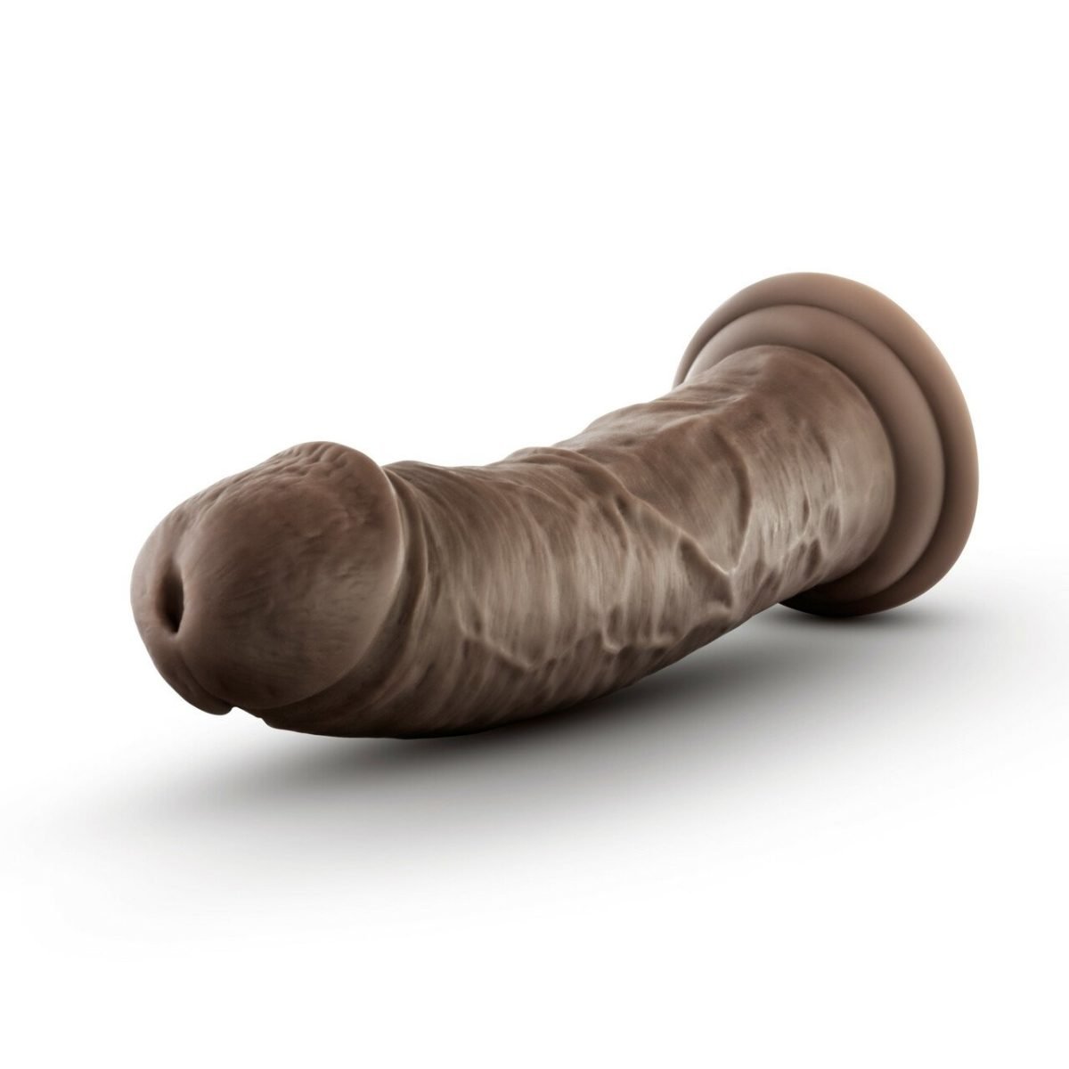 Dr. Skin Glide 8In Self Lubricating Dildo Chocolate - Image 4