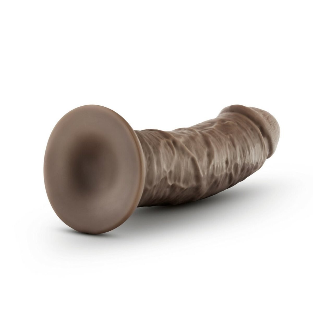 Dr. Skin Glide 8In Self Lubricating Dildo Chocolate - Image 5