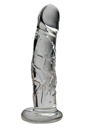 Medium 8" Realistic Glass Dildo
