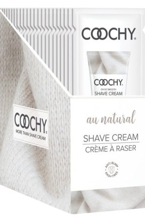 Coochy Shave Cream Au Natural Foil 15Ml 24Pc Display