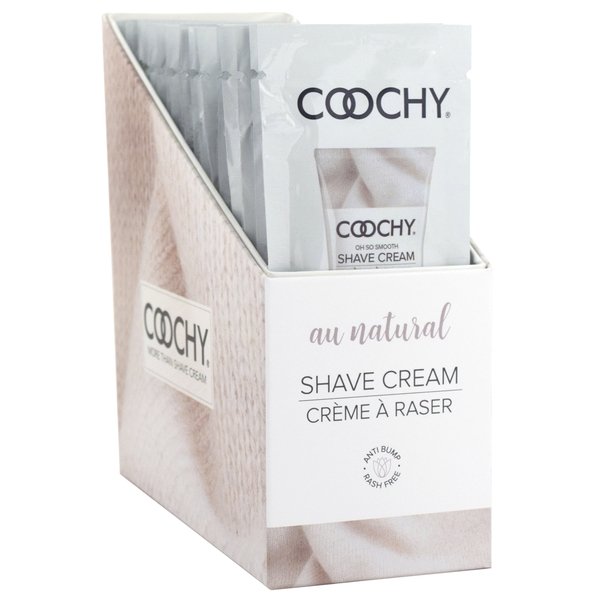 Coochy Shave Cream Au Natural Foil 15Ml 24Pc Display - Image 2
