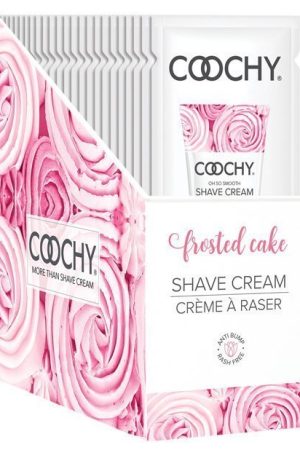Coochy Shave Cream Frosted Cake Foil 15 Ml 24Pc Display