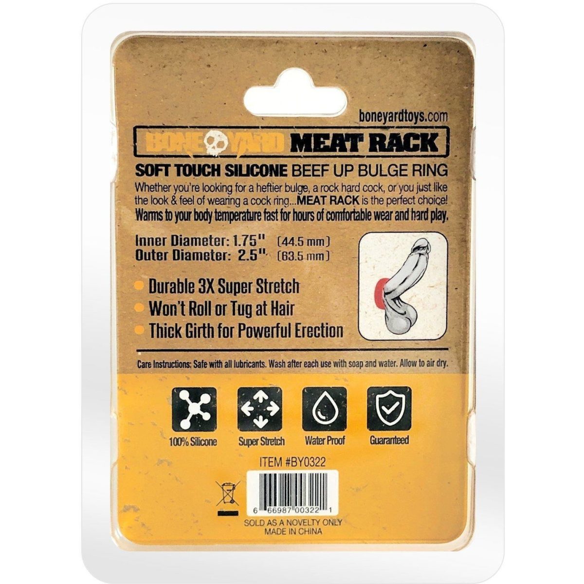 MEAT RACK COCK RING RED - Image 2