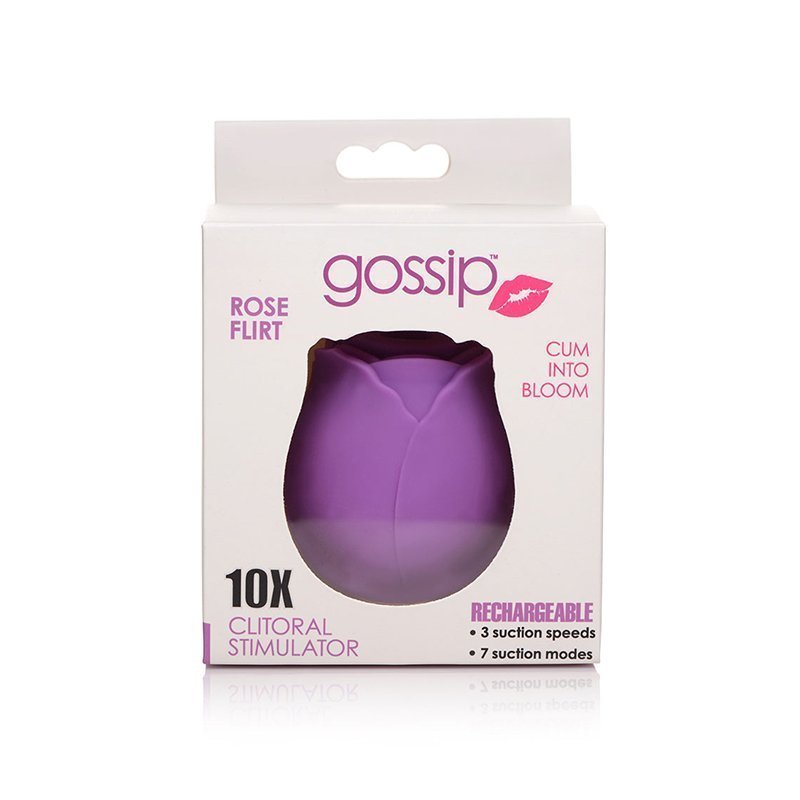 Gossip Rose 10X Silicone Clit Suction Stimulator Violet