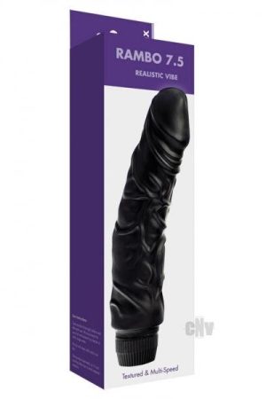 Kinx Rambo 7 Realistic Vibrator Black Os