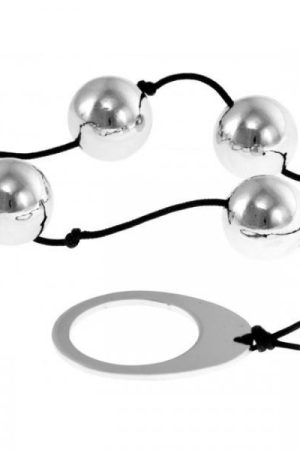 Heavy Metal Anal Beads Silver Kinx