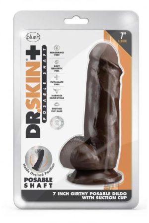 Dr Skin Plus Girth Pose Dildo 7 Choco