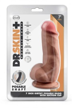 Dr Skin Plus Girth Pose Dildo 7 Caramel