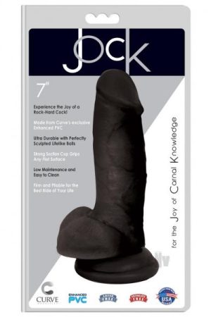 Jock Realistic Dong W/balls 7 Black